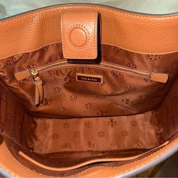 Tory Burch Thea Brown Leather Crossbody - Picture 8 of 14